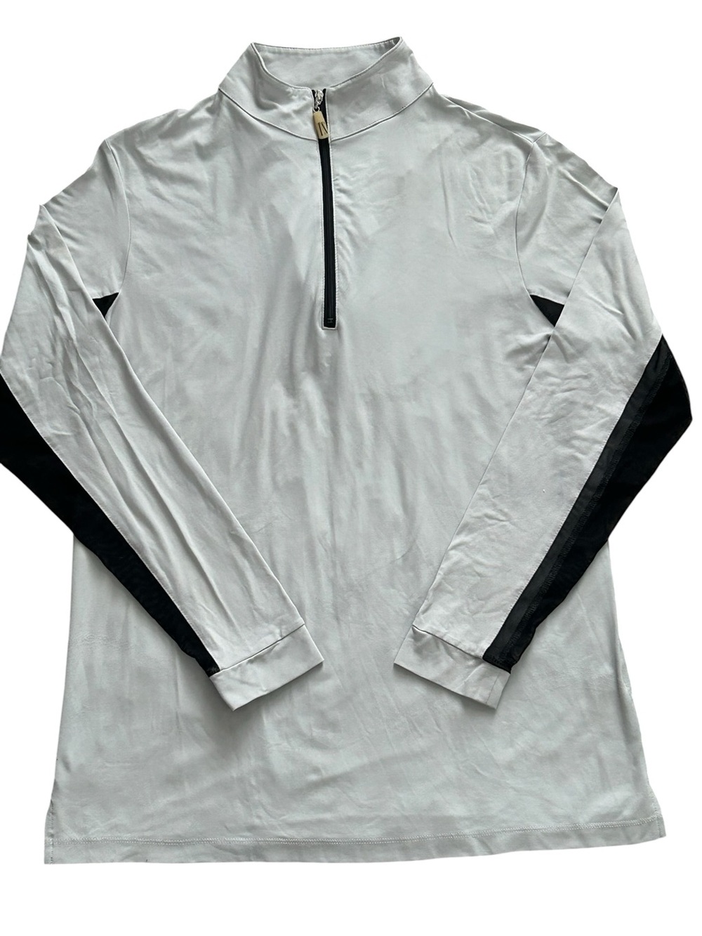The Tailored Sportsman Quarter Zip IceFil Large Performance‎ Top Riding Gray USA